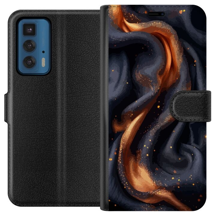 Plånboksfodral till Motorola Edge 20 Pro med Eldigt silke motiv i gruppen SMARTPHONE & SURFPLATTOR / Mobilskydd / Motorola hos TP E-commerce Nordic AB (A54045)