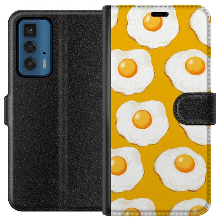 Plånboksfodral till Motorola Edge 20 Pro med Stekt ägg motiv i gruppen SMARTPHONE & SURFPLATTOR / Mobilskydd / Motorola hos TP E-commerce Nordic AB (A54046)