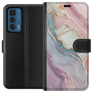 Plånboksfodral till Motorola Edge 20 Pro med Marmor motiv