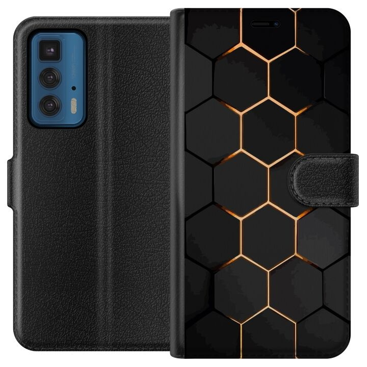 Plånboksfodral till Motorola Edge 20 Pro med Lyxigt Mönster motiv i gruppen SMARTPHONE & SURFPLATTOR / Mobilskydd / Motorola hos TP E-commerce Nordic AB (A54069)