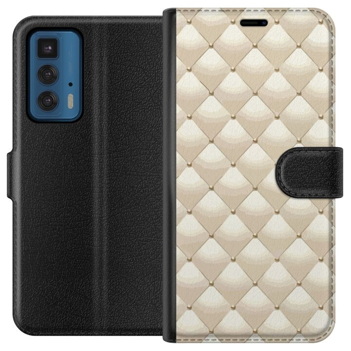 Plånboksfodral till Motorola Edge 20 Pro med Guldglans motiv i gruppen SMARTPHONE & SURFPLATTOR / Mobilskydd / Motorola hos TP E-commerce Nordic AB (A54070)