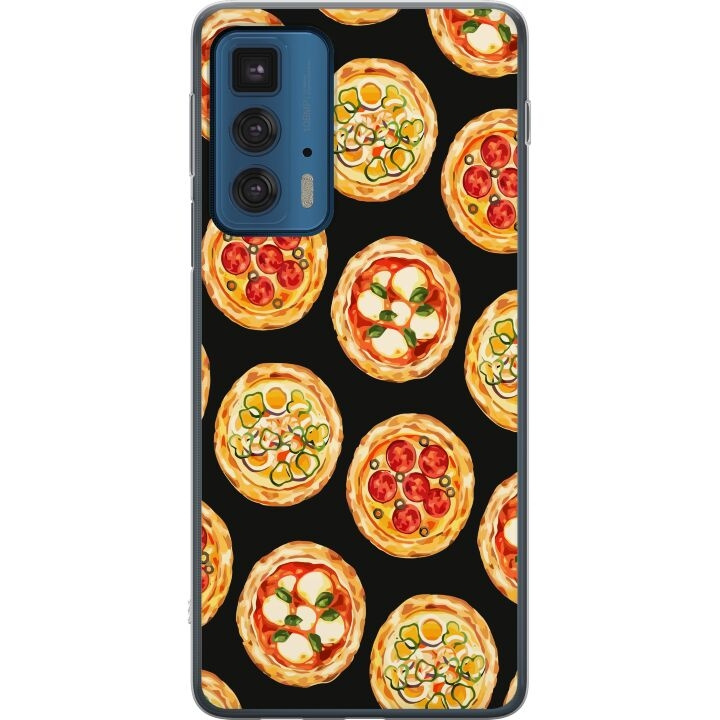 Mobilskal till Motorola Edge 20 Pro med Pizza motiv i gruppen SMARTPHONE & SURFPLATTOR / Mobilskydd / Motorola hos TP E-commerce Nordic AB (A54084)