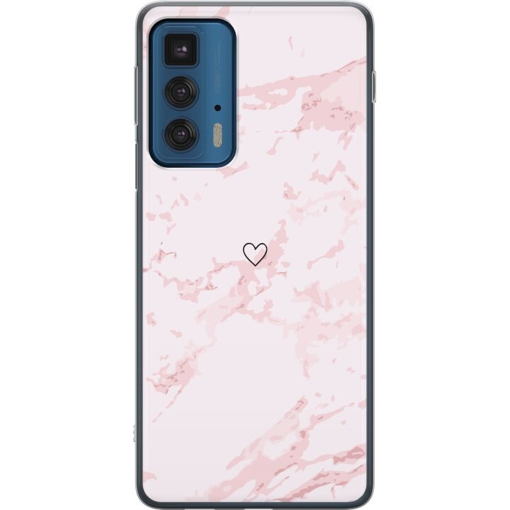 Mobilskal till Motorola Edge 20 Pro med Rosa Hjärta motiv i gruppen SMARTPHONE & SURFPLATTOR / Mobilskydd / Motorola hos TP E-commerce Nordic AB (A54094)