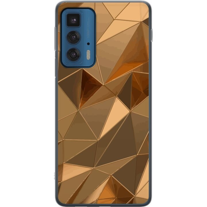 Mobilskal till Motorola Edge 20 Pro med 3D Guld motiv i gruppen SMARTPHONE & SURFPLATTOR / Mobilskydd / Motorola hos TP E-commerce Nordic AB (A54095)