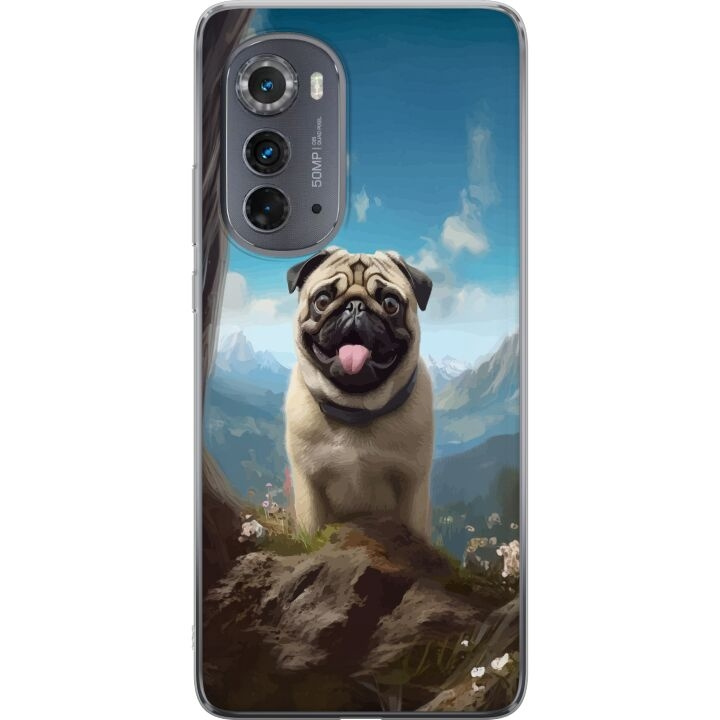 Mobilskal till Motorola Edge (2022) med Glad Hund motiv i gruppen SMARTPHONE & SURFPLATTOR / Mobilskydd / Motorola hos TP E-commerce Nordic AB (A54116)