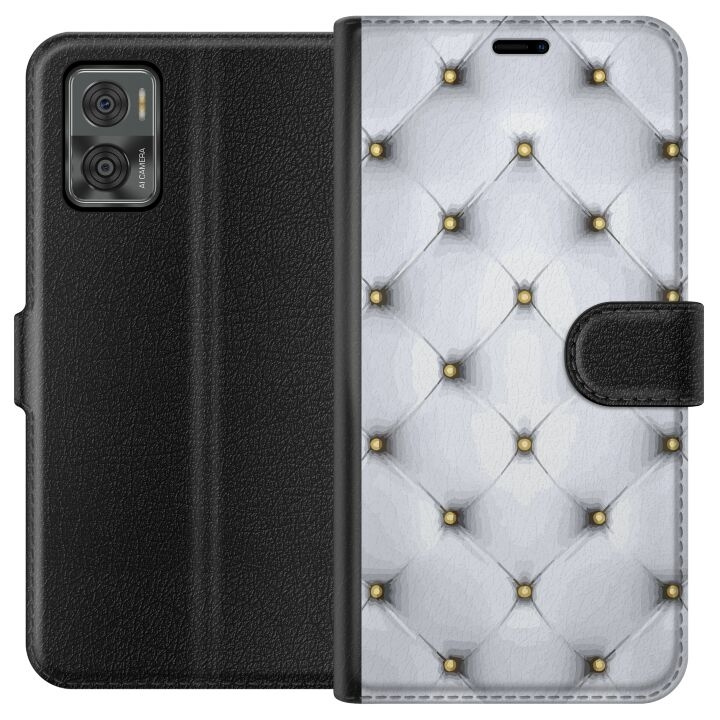 Plånboksfodral till Motorola Moto E22i med Lyxigt motiv i gruppen SMARTPHONE & SURFPLATTOR / Mobilskydd / Motorola hos TP E-commerce Nordic AB (A54139)