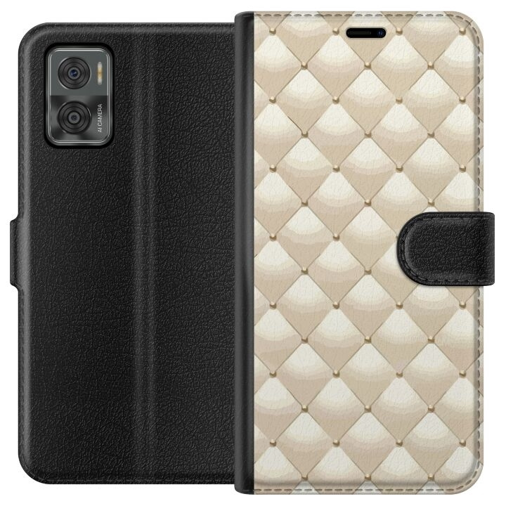 Plånboksfodral till Motorola Moto E22i med Guldglans motiv i gruppen SMARTPHONE & SURFPLATTOR / Mobilskydd / Motorola hos TP E-commerce Nordic AB (A54151)