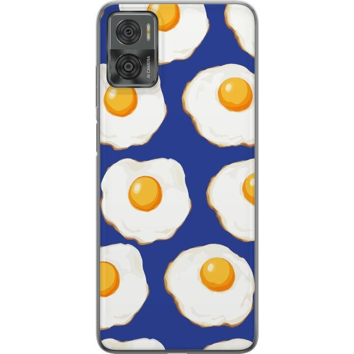 Mobilskal till Motorola Moto E22i med Stekta ägg motiv i gruppen SMARTPHONE & SURFPLATTOR / Mobilskydd / Motorola hos TP E-commerce Nordic AB (A54158)