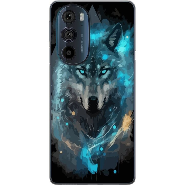 Mobilskal till Motorola Edge 30 Pro med Varg motiv i gruppen SMARTPHONE & SURFPLATTOR / Mobilskydd / Motorola hos TP E-commerce Nordic AB (A54184)