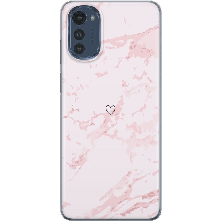 Mobilskal till Motorola Moto E32s med Rosa Hjärta motiv i gruppen SMARTPHONE & SURFPLATTOR / Mobilskydd / Motorola hos TP E-commerce Nordic AB (A54283)