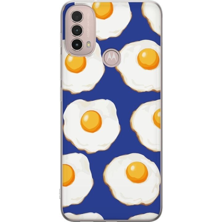 Mobilskal till Motorola Moto E40 med Stekta ägg motiv i gruppen SMARTPHONE & SURFPLATTOR / Mobilskydd / Motorola hos TP E-commerce Nordic AB (A54293)