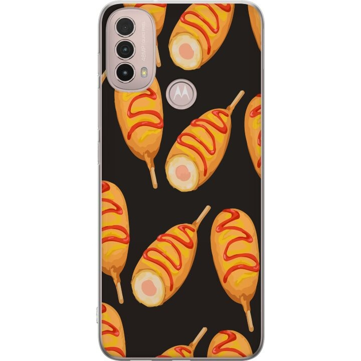 Mobilskal till Motorola Moto E40 med Kycklingklubba motiv i gruppen SMARTPHONE & SURFPLATTOR / Mobilskydd / Motorola hos TP E-commerce Nordic AB (A54296)