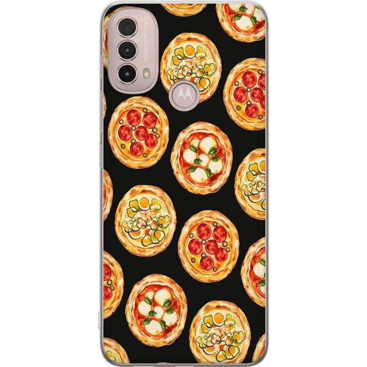 Mobilskal till Motorola Moto E40 med Pizza motiv i gruppen SMARTPHONE & SURFPLATTOR / Mobilskydd / Motorola hos TP E-commerce Nordic AB (A54300)