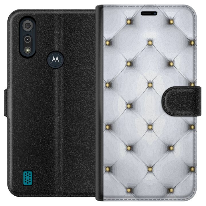 Plånboksfodral till Motorola Moto E6i med Lyxigt motiv i gruppen SMARTPHONE & SURFPLATTOR / Mobilskydd / Motorola hos TP E-commerce Nordic AB (A54328)