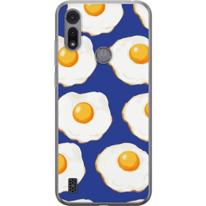 Mobilskal till Motorola Moto E6i med Stekta ägg motiv i gruppen SMARTPHONE & SURFPLATTOR / Mobilskydd / Motorola hos TP E-commerce Nordic AB (A54347)