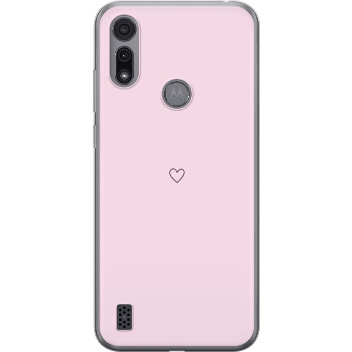 Mobilskal till Motorola Moto E6i med Hjärta motiv i gruppen SMARTPHONE & SURFPLATTOR / Mobilskydd / Motorola hos TP E-commerce Nordic AB (A54360)