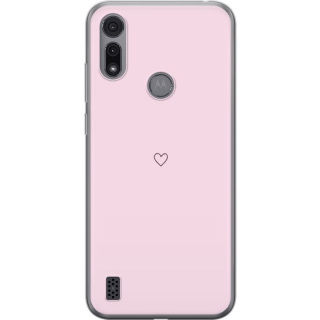 Mobilskal till Motorola Moto E6i med Hjärta motiv