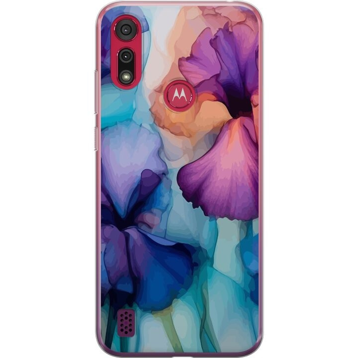 Mobilskal till Motorola Moto E6s (2020) med Magiska blommor motiv i gruppen SMARTPHONE & SURFPLATTOR / Mobilskydd / Motorola hos TP E-commerce Nordic AB (A54371)