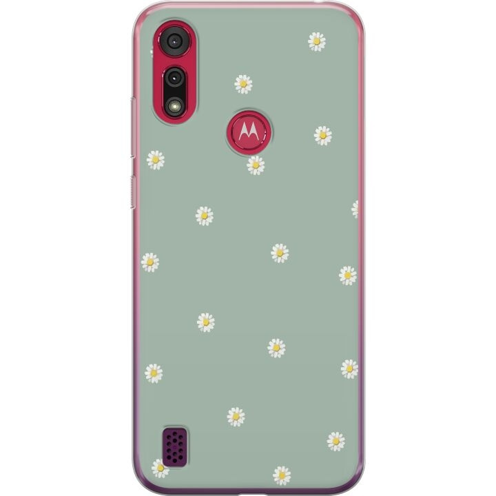 Mobilskal till Motorola Moto E6s (2020) med Prästkragar motiv i gruppen SMARTPHONE & SURFPLATTOR / Mobilskydd / Motorola hos TP E-commerce Nordic AB (A54372)