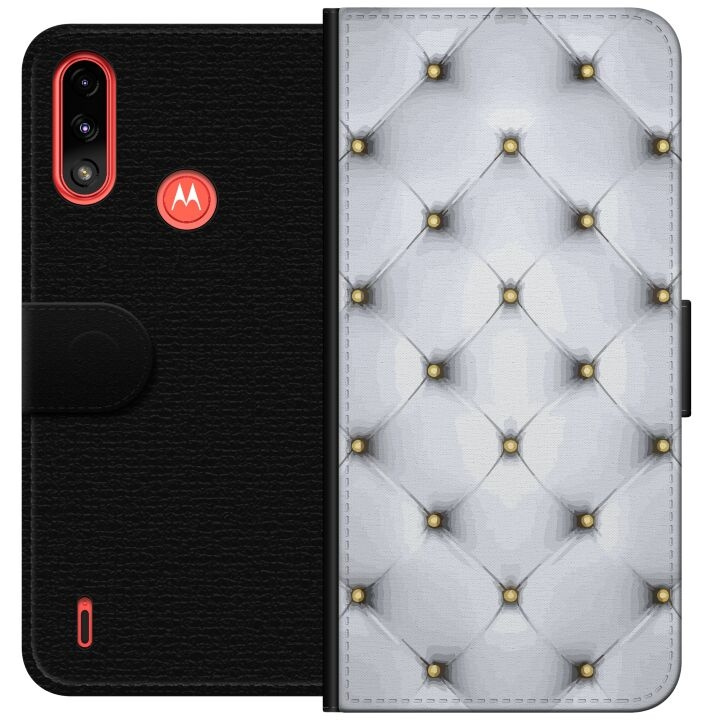 Plånboksfodral till Motorola Moto E7 Power med Lyxigt motiv i gruppen SMARTPHONE & SURFPLATTOR / Mobilskydd / Motorola hos TP E-commerce Nordic AB (A54436)