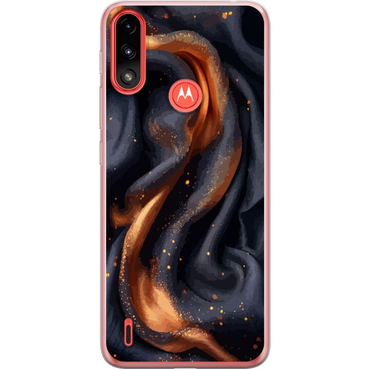Mobilskal till Motorola Moto E7 Power med Eldigt silke motiv i gruppen SMARTPHONE & SURFPLATTOR / Mobilskydd / Motorola hos TP E-commerce Nordic AB (A54450)