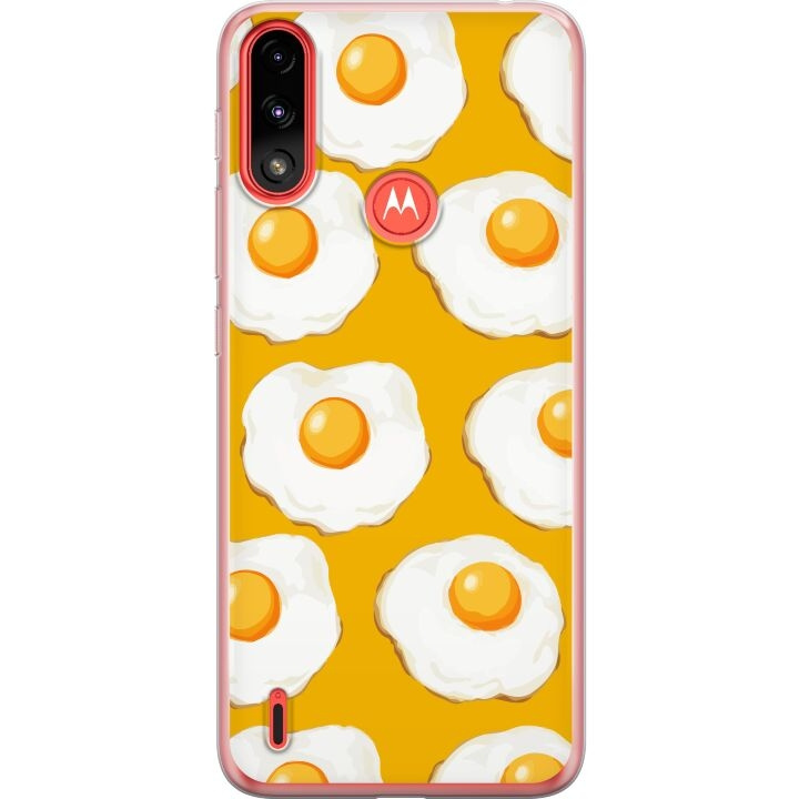 Mobilskal till Motorola Moto E7 Power med Stekt ägg motiv i gruppen SMARTPHONE & SURFPLATTOR / Mobilskydd / Motorola hos TP E-commerce Nordic AB (A54451)