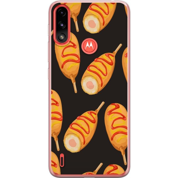 Mobilskal till Motorola Moto E7 Power med Kycklingklubba motiv i gruppen SMARTPHONE & SURFPLATTOR / Mobilskydd / Motorola hos TP E-commerce Nordic AB (A54458)