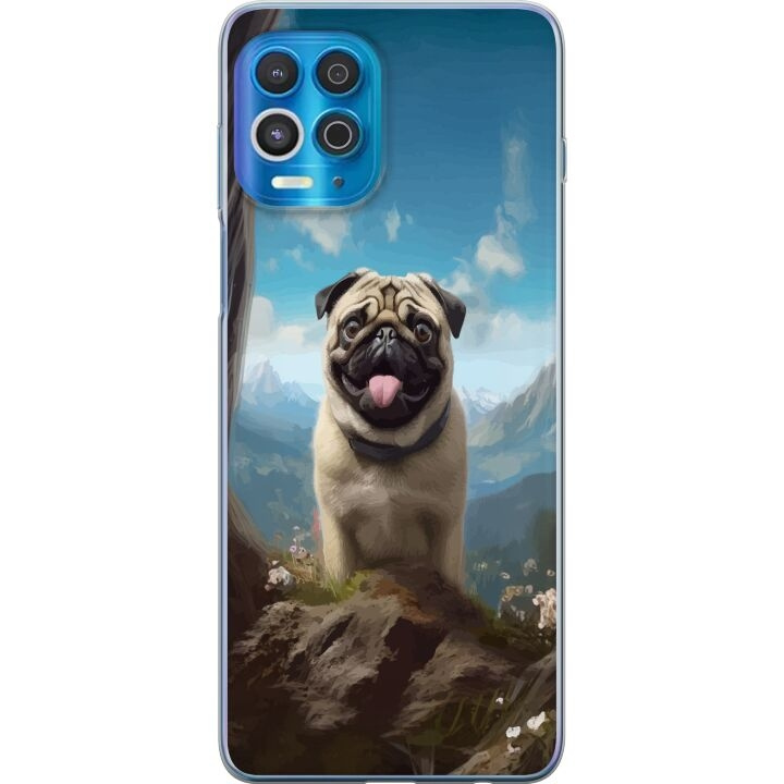 Mobilskal till Motorola Edge S med Glad Hund motiv i gruppen SMARTPHONE & SURFPLATTOR / Mobilskydd / Motorola hos TP E-commerce Nordic AB (A54575)