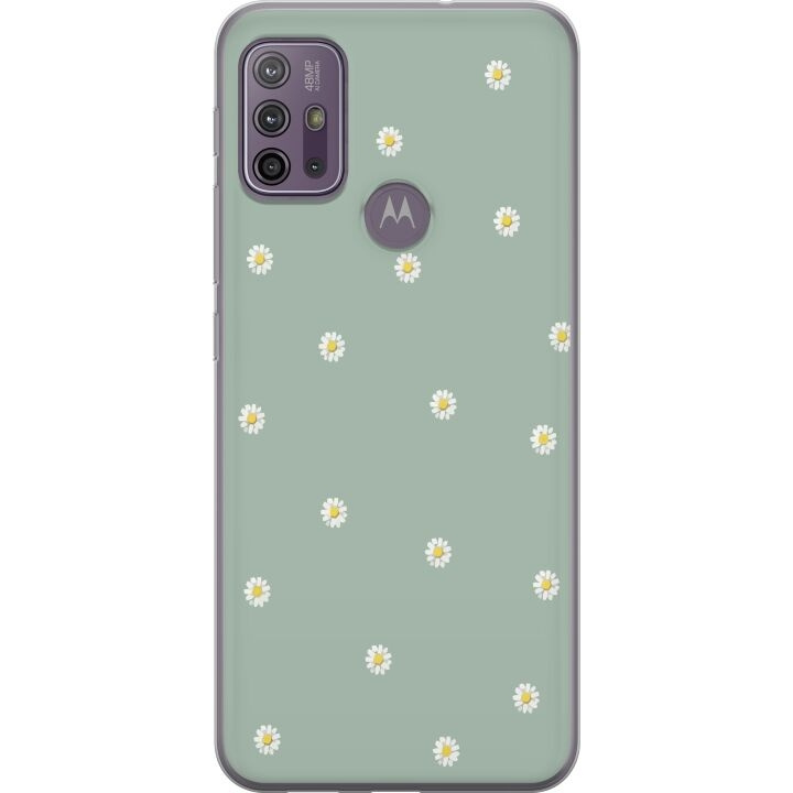 Mobilskal till Motorola Moto G10 med Prästkragar motiv i gruppen SMARTPHONE & SURFPLATTOR / Mobilskydd / Motorola hos TP E-commerce Nordic AB (A54588)