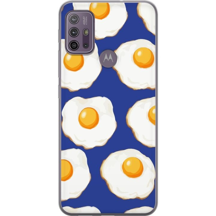 Mobilskal till Motorola Moto G10 med Stekta ägg motiv i gruppen SMARTPHONE & SURFPLATTOR / Mobilskydd / Motorola hos TP E-commerce Nordic AB (A54590)