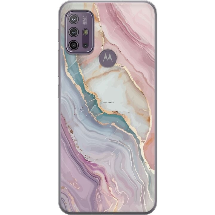 Mobilskal till Motorola Moto G10 med Marmor motiv i gruppen SMARTPHONE & SURFPLATTOR / Mobilskydd / Motorola hos TP E-commerce Nordic AB (A54606)