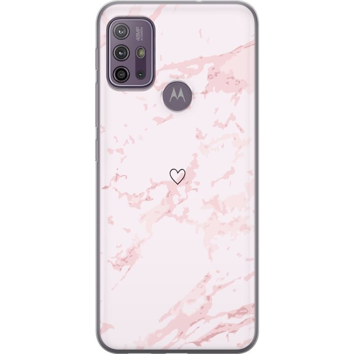 Mobilskal till Motorola Moto G10 med Rosa Hjärta motiv i gruppen SMARTPHONE & SURFPLATTOR / Mobilskydd / Motorola hos TP E-commerce Nordic AB (A54607)