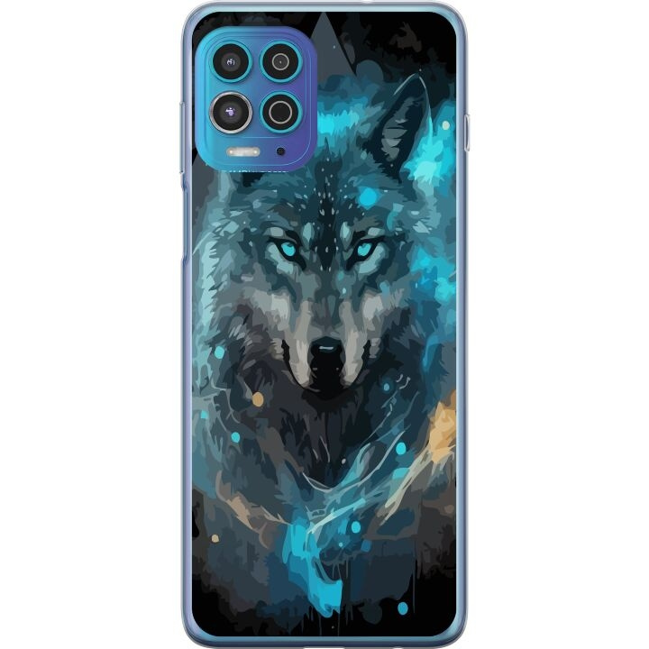 Mobilskal till Motorola Moto G100 med Varg motiv i gruppen SMARTPHONE & SURFPLATTOR / Mobilskydd / Motorola hos TP E-commerce Nordic AB (A54616)
