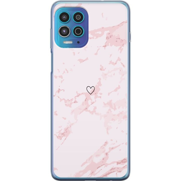 Mobilskal till Motorola Moto G100 med Rosa Hjärta motiv i gruppen SMARTPHONE & SURFPLATTOR / Mobilskydd / Motorola hos TP E-commerce Nordic AB (A54634)