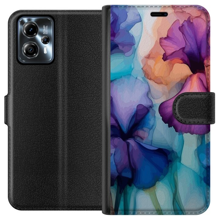 Plånboksfodral till Motorola Moto G13 med Magiska blommor motiv i gruppen SMARTPHONE & SURFPLATTOR / Mobilskydd / Motorola hos TP E-commerce Nordic AB (A54641)