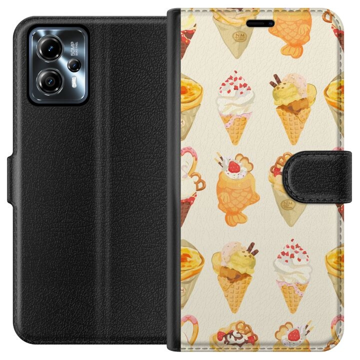 Plånboksfodral till Motorola Moto G13 med Glassigt motiv i gruppen SMARTPHONE & SURFPLATTOR / Mobilskydd / Motorola hos TP E-commerce Nordic AB (A54649)