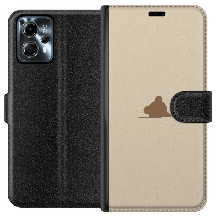 Plånboksfodral till Motorola Moto G13 med Nalle motiv i gruppen SMARTPHONE & SURFPLATTOR / Mobilskydd / Motorola hos TP E-commerce Nordic AB (A54658)