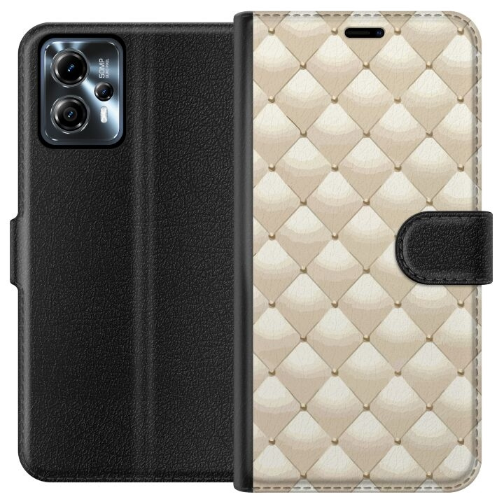 Plånboksfodral till Motorola Moto G13 med Guldglans motiv i gruppen SMARTPHONE & SURFPLATTOR / Mobilskydd / Motorola hos TP E-commerce Nordic AB (A54664)