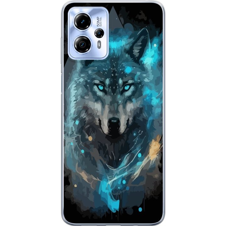 Mobilskal till Motorola Moto G13 med Varg motiv i gruppen SMARTPHONE & SURFPLATTOR / Mobilskydd / Motorola hos TP E-commerce Nordic AB (A54670)