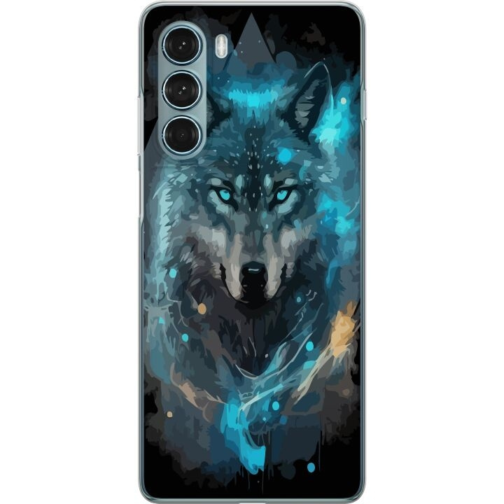 Mobilskal till Motorola Moto G200 5G med Varg motiv i gruppen SMARTPHONE & SURFPLATTOR / Mobilskydd / Motorola hos TP E-commerce Nordic AB (A54724)