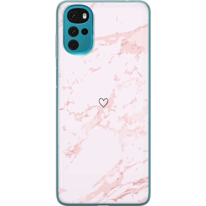Mobilskal till Motorola Moto G22 med Rosa Hjärta motiv i gruppen SMARTPHONE & SURFPLATTOR / Mobilskydd / Motorola hos TP E-commerce Nordic AB (A54769)