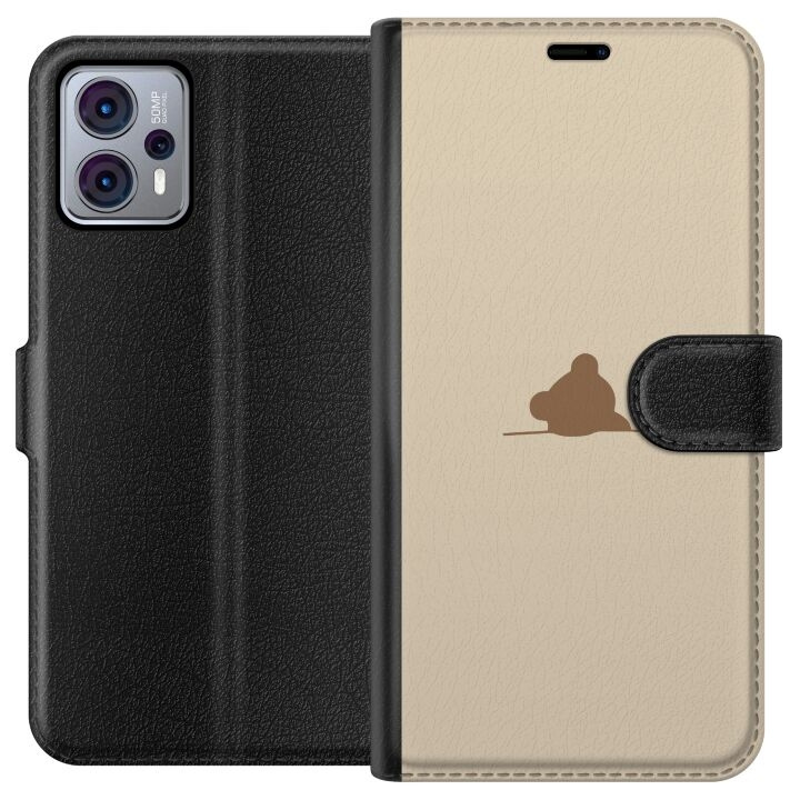 Plånboksfodral till Motorola Moto G23 med Nalle motiv i gruppen SMARTPHONE & SURFPLATTOR / Mobilskydd / Motorola hos TP E-commerce Nordic AB (A54793)