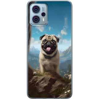 Mobilskal till Motorola Moto G23 med Glad Hund motiv