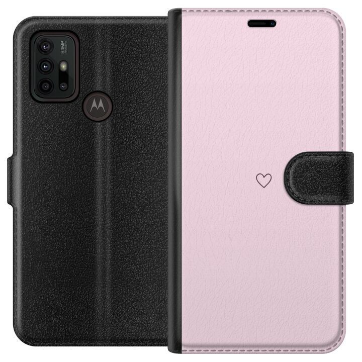 Plånboksfodral till Motorola Moto G30 med Hjärta motiv i gruppen SMARTPHONE & SURFPLATTOR / Mobilskydd / Motorola hos TP E-commerce Nordic AB (A54846)