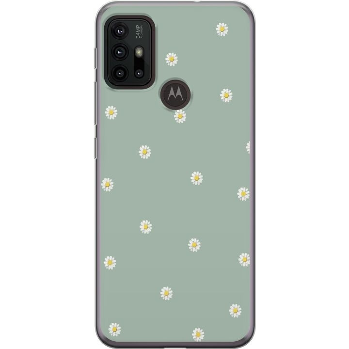 Mobilskal till Motorola Moto G30 med Prästkragar motiv i gruppen SMARTPHONE & SURFPLATTOR / Mobilskydd / Motorola hos TP E-commerce Nordic AB (A54858)