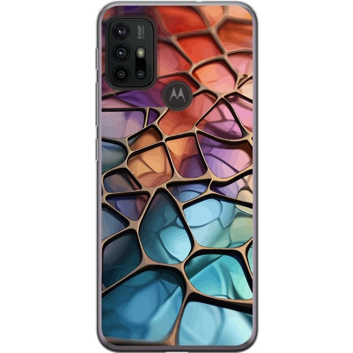 Mobilskal till Motorola Moto G30 med Metalliskt mönster motiv i gruppen SMARTPHONE & SURFPLATTOR / Mobilskydd / Motorola hos TP E-commerce Nordic AB (A54864)
