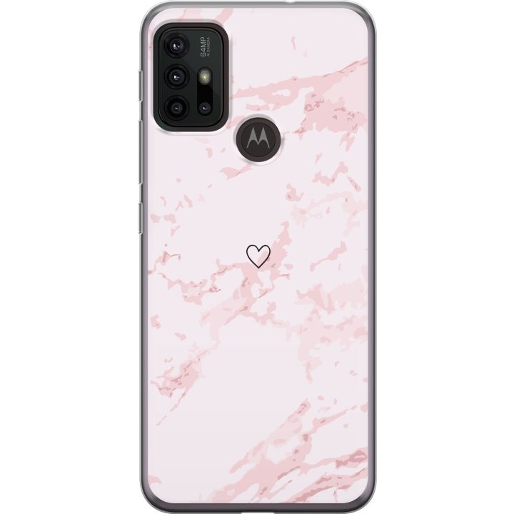 Mobilskal till Motorola Moto G30 med Rosa Hjärta motiv i gruppen SMARTPHONE & SURFPLATTOR / Mobilskydd / Motorola hos TP E-commerce Nordic AB (A54877)