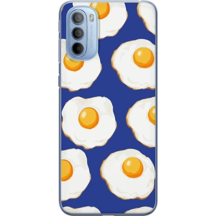Mobilskal till Motorola Moto G31 med Stekta ägg motiv i gruppen SMARTPHONE & SURFPLATTOR / Mobilskydd / Motorola hos TP E-commerce Nordic AB (A54914)