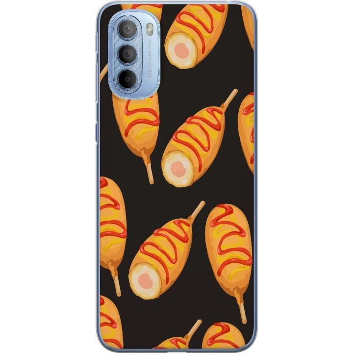 Mobilskal till Motorola Moto G31 med Kycklingklubba motiv i gruppen SMARTPHONE & SURFPLATTOR / Mobilskydd / Motorola hos TP E-commerce Nordic AB (A54917)