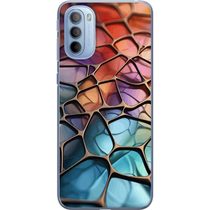 Mobilskal till Motorola Moto G31 med Metalliskt mönster motiv i gruppen SMARTPHONE & SURFPLATTOR / Mobilskydd / Motorola hos TP E-commerce Nordic AB (A54918)